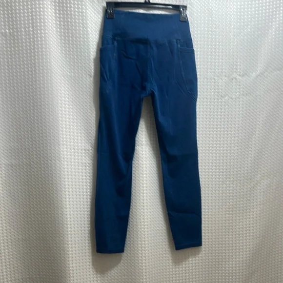 NWT! Halara Womens Flex Crossover Denim Leggings S 7/8 Length High Waist Blue - Picture 9 of 10